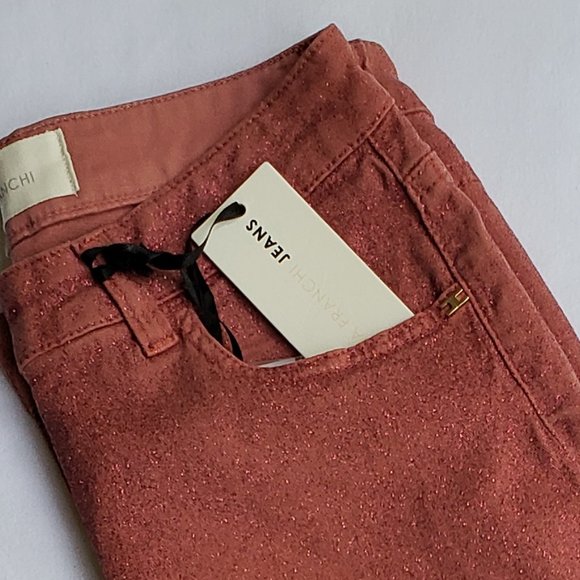 ELISABETTA FRANCHI JEANS Rose Pink Denim Jeans Size 27 Italian Brand New - Picture 7 of 15